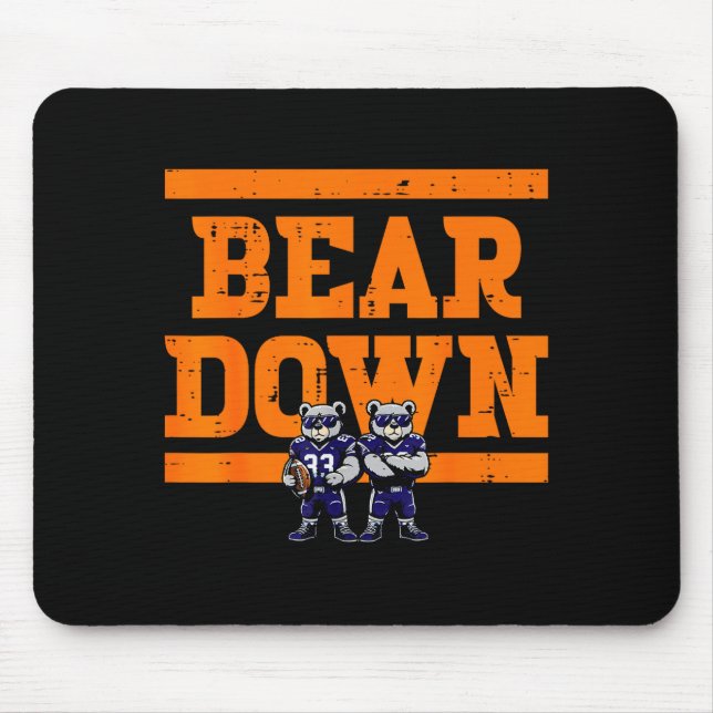 Bear Down Women Kids Boys Girls Youth Teen Men  Mouse Mat (Front)