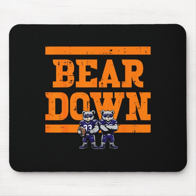 Bear Down Women Kids Boys Girls Youth Teen Men  Mouse Mat (Front)