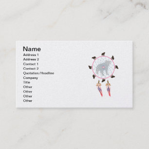 Bear Dream Catcher Business Card