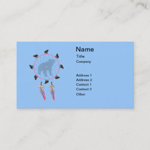 Bear Dream Catcher Business Card