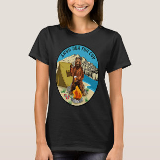 Bear Drinking Beer Camping I Hate People T-Shirt