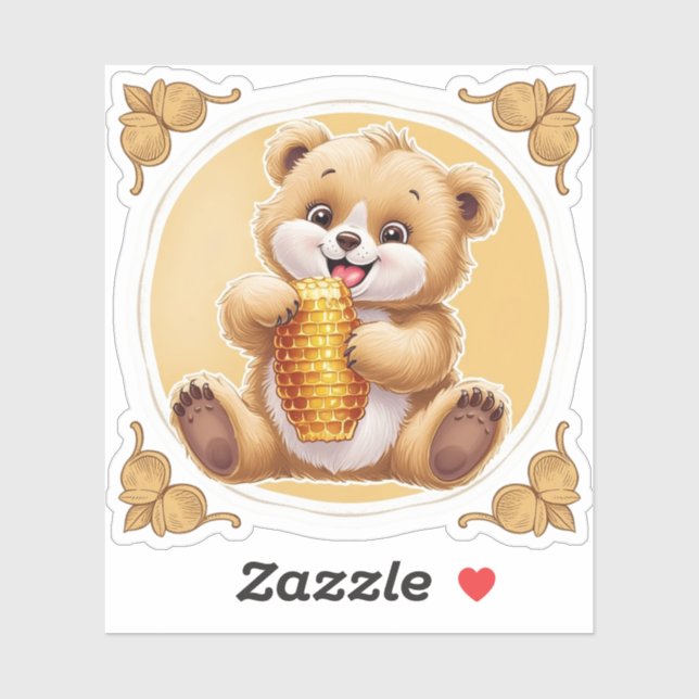 bear eating honey (Sheet)