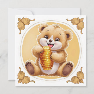bear eating honey