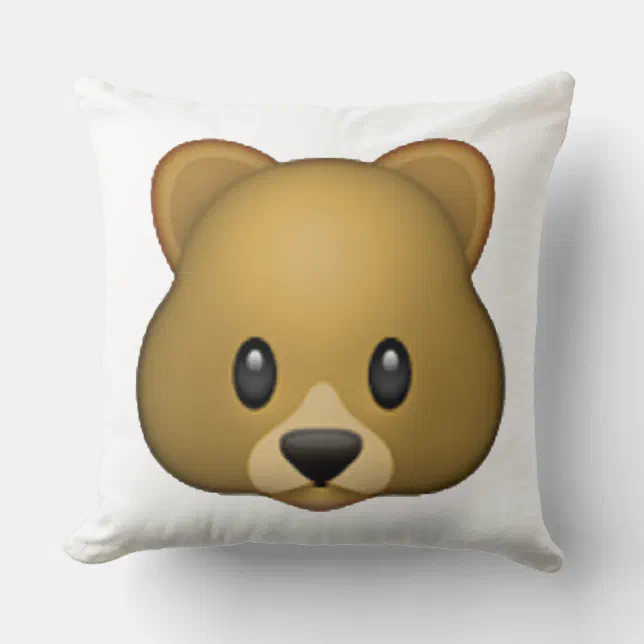 Bear 2025 emoji pillow