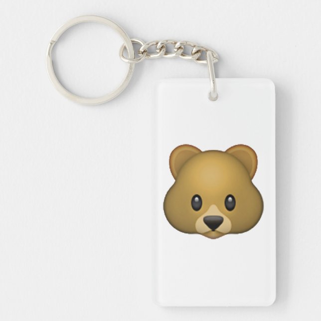 Bear - Emoji Key Ring (Front)