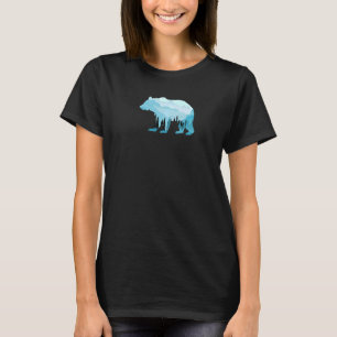 Bear Exposure Preserve Surreal Wildlife Animal Gra T-Shirt