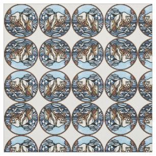 Bear Fabric Native Polar Bear Art Fabric Pattern