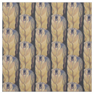 Bear Fabric Polar Bear Art Fabric Customisable