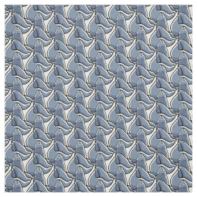 Bear Fabric Polar Bear Cub Fabric Customisable (Swatch)