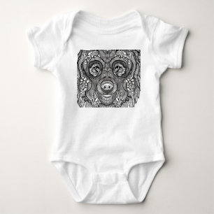 Bear Face Baby Bodysuit