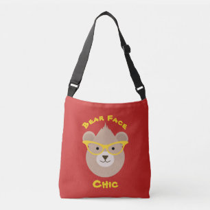 Bear Face Chic Crossbody Bag