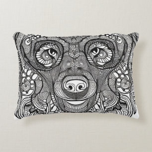 Bear Face Decorative Cushion