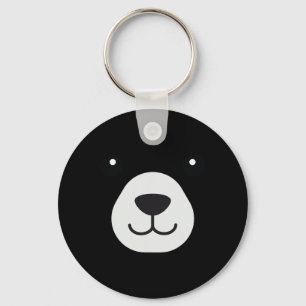 Bear Face Halloween Costume Bear Animal Kids Key Ring