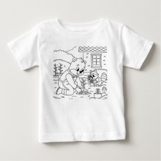 Bear family and Rabit mum cartoon Baby T-Shirt