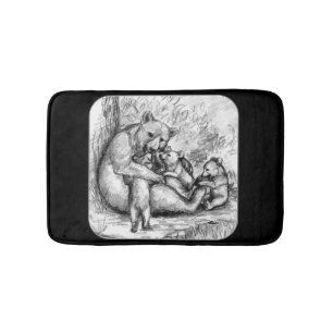 Bear Family Bath Mat