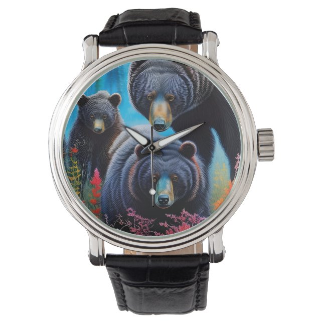 Bear family collage watch (Front)