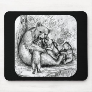 Bear Family Mouse Mat