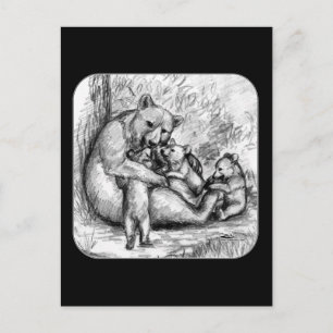Bear Family Postcard