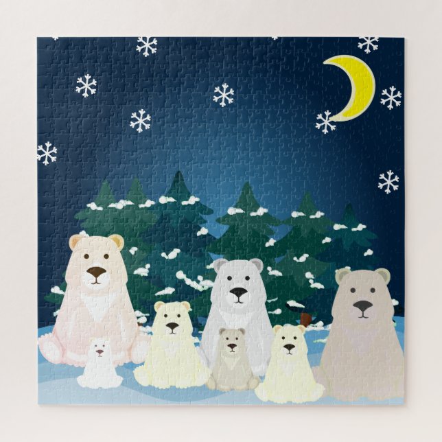 Bear family puzzle  (Vertical)