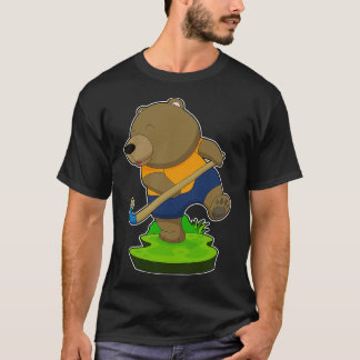 Bear Field hockey Hockey stick T-Shirt