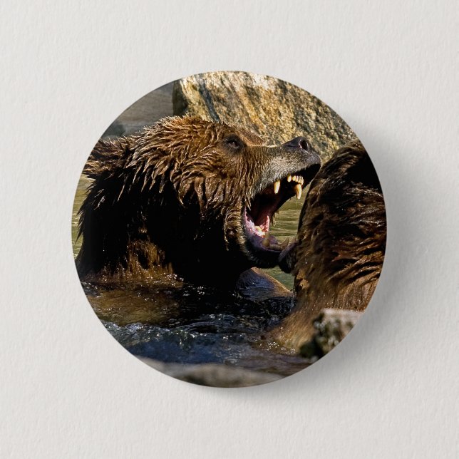 Bear Fight Button (Front)