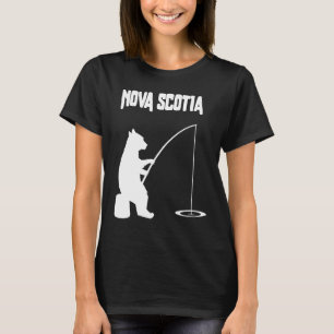 Bear fishing  for Nova Scotia fisherman angler T-Shirt