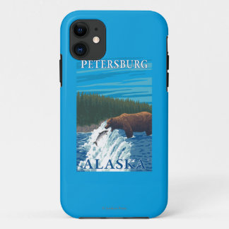 Bear Fishing in River - Petersburg, Alaska iPhone 11 Case