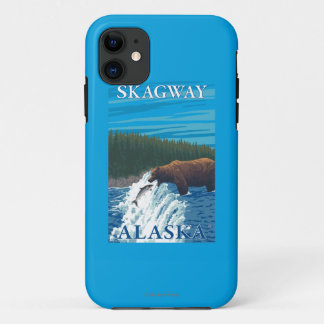 Bear Fishing in River - Skagway, Alaska iPhone 11 Case