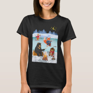 Bear Fishing On Riverbank T-Shirt