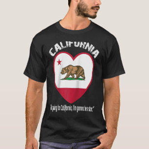 Bear Flag of California Grizzly bear California re T-Shirt