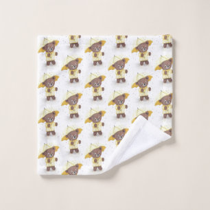 Bear-foot in the Rain Wash Cloth