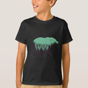 Bear Forest Nature Grizzly Hiking Outdoor Hunting T-Shirt