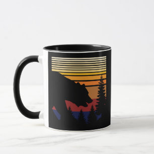 Bear Forest Vintage Colour Mug
