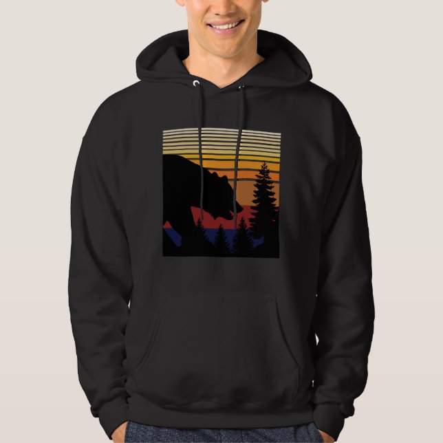 Bear Forest Vintage Hoodie (Front)
