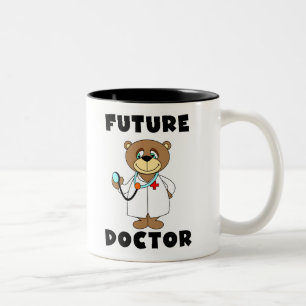 Bear Future Doctor Two-Tone Coffee Mug