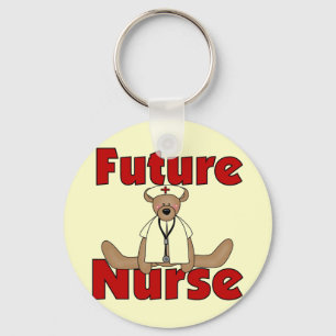 Bear Future Nurse T-shirts and Gifts Key Ring