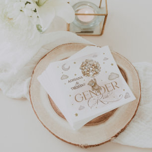 Bear Gender Gender Reveal Napkin