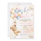 Bear Gender Reveal Pink and Blue Balloon