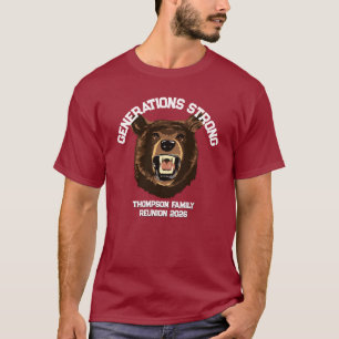 Bear “Generations Strong” Custom Family Reunion T-Shirt