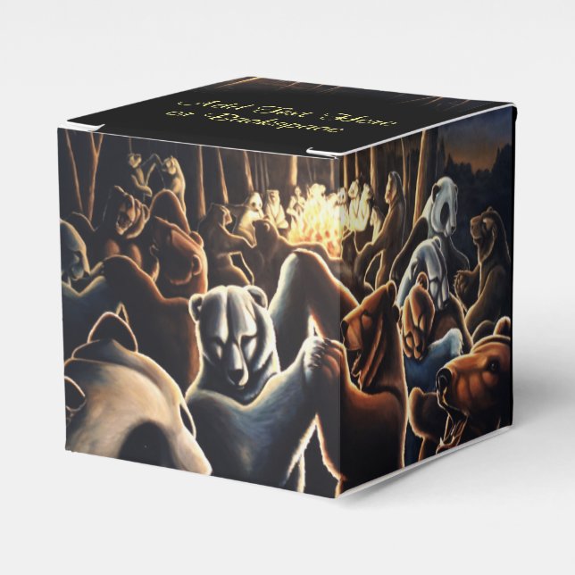 Bear Gift Box Personalise Dancing Bears Gift Box (Front Side)