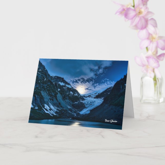 Bear Glacier Landscape Card (Orchid)