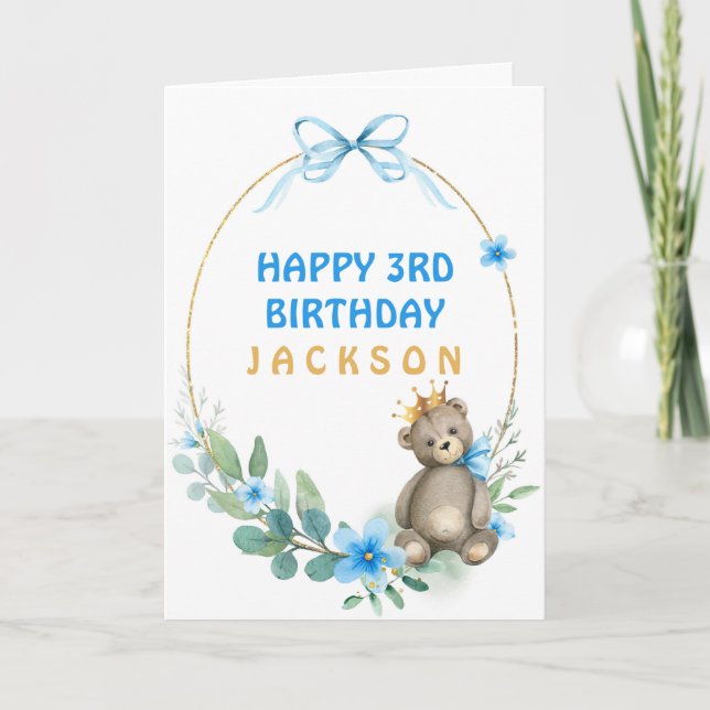 Bear Gold Crown  Card (Front)