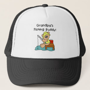 Bear Grandpas Fishing Buddy Trucker Hat