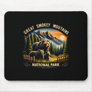 Bear Great Smokey Mountains National Park Black Be Mouse Mat