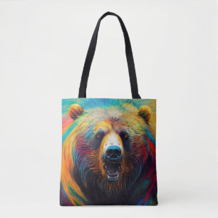 Bear Grizzly Animal Discovery Adventure Nature Pla Tote Bag