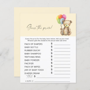 Bear - Guess the price Game