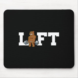 Bear Gym Weight Training Lift Deadlift Mouse Mat