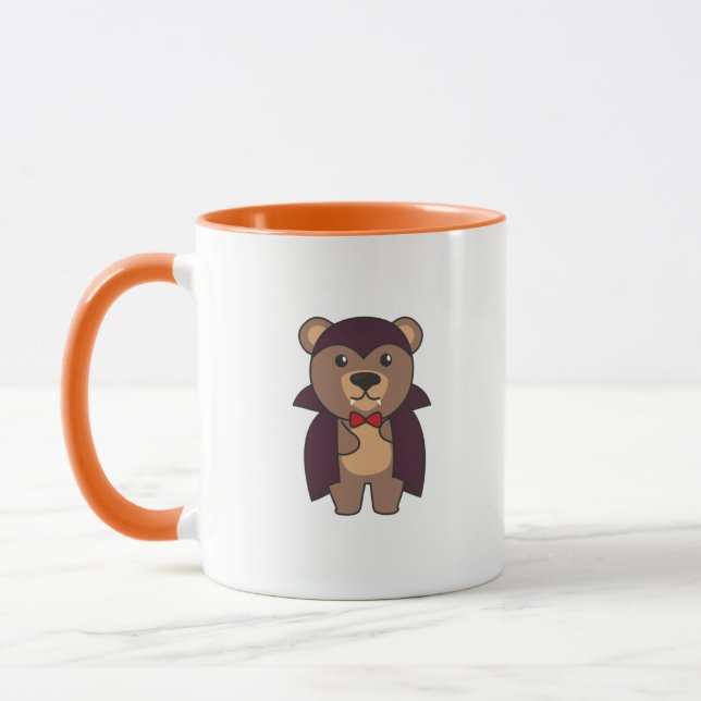 Bear Halloween Cute Devil Kids Vampire Costume Mug (Left)