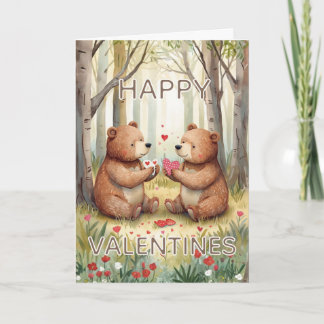 Bear Happy Valentines Card