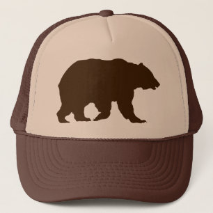 Bear Hat Grizzly Bear Brown Silhouette